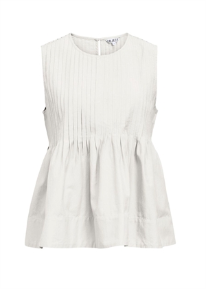 Manar sl pleated top Cloud Dancer Object 